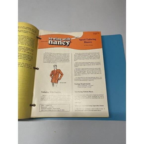 Sewing With Nancy Series In Binder Hard To Find - Picture 11 of 16